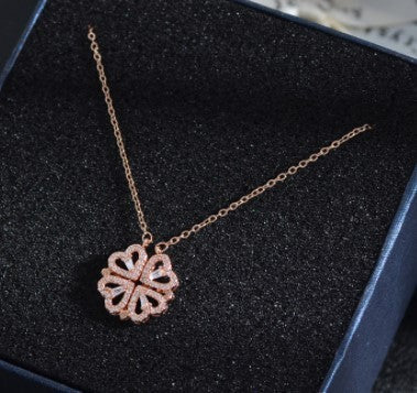 Viral Flower Necklace With Jewelry Box