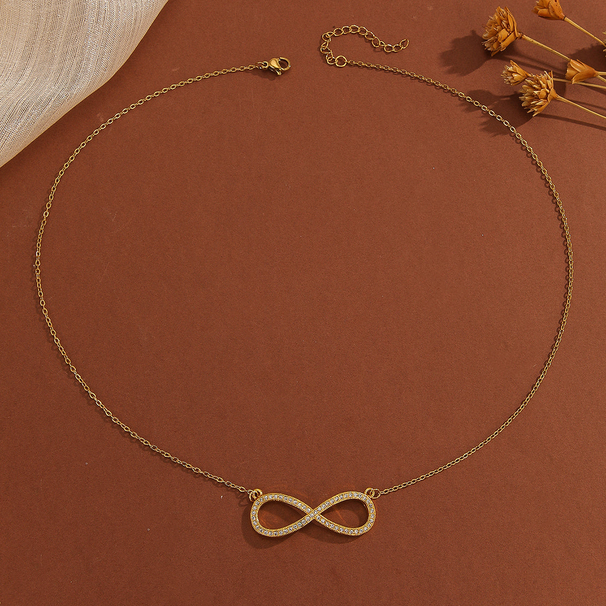 Diamond Symbol 8/Love Necklace