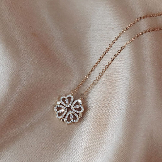 Viral Flower Necklace With Jewelry Box